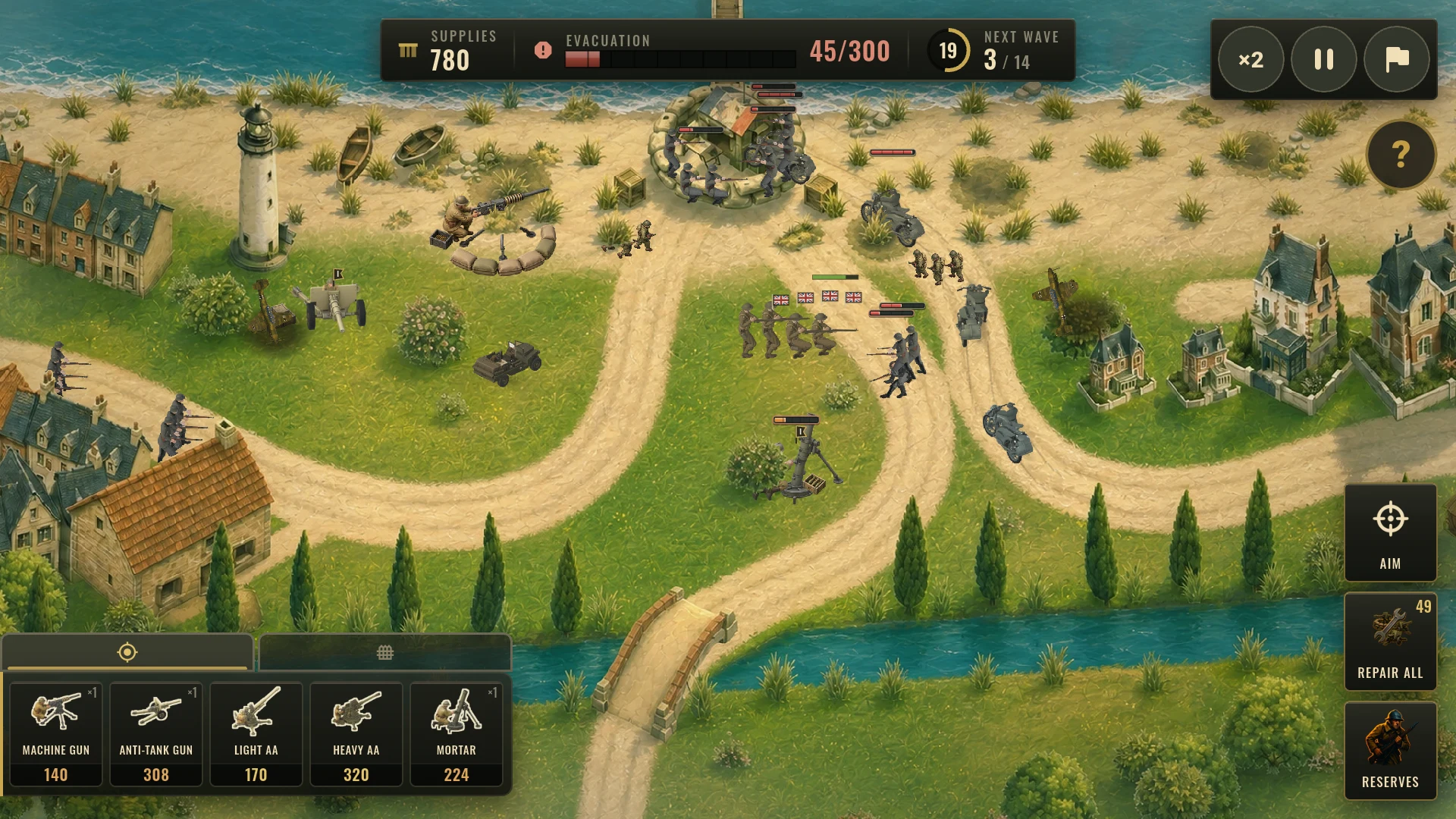 Holdline WW2 Tower Defense screenshot