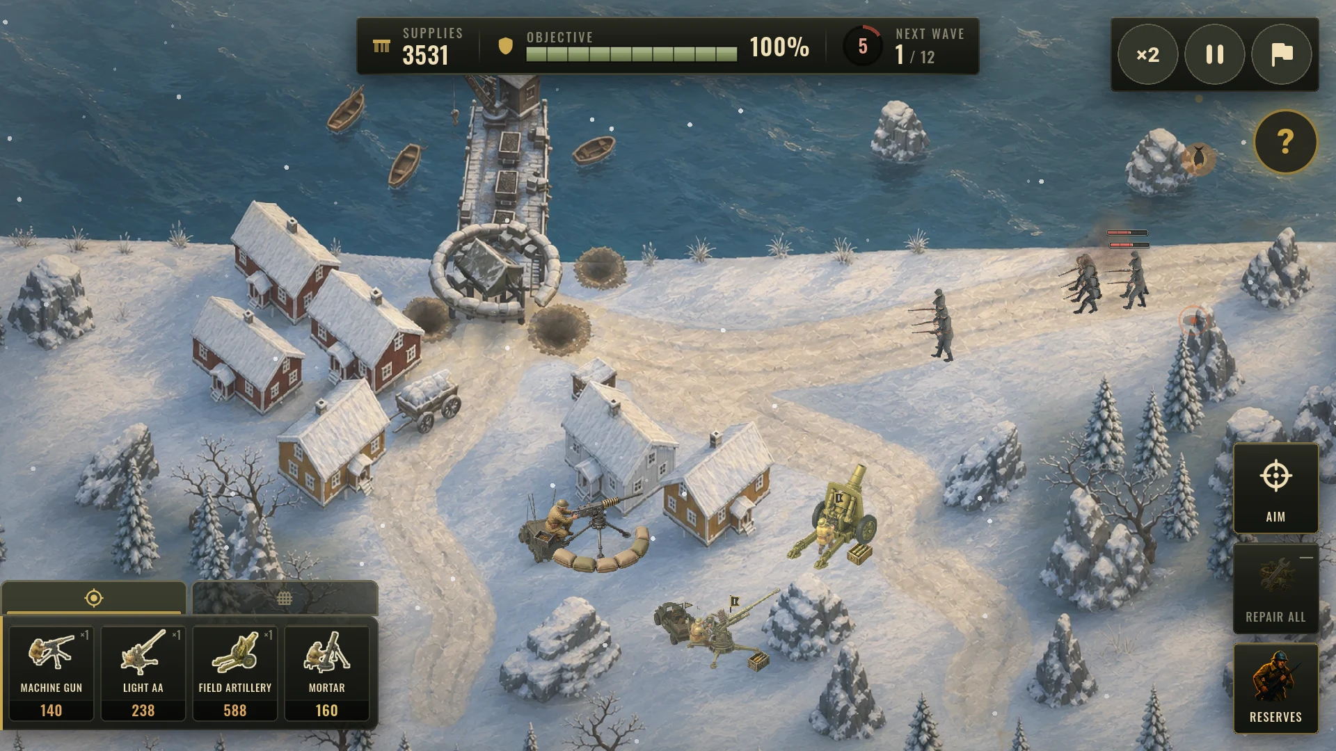 Holdline WW2 Tower Defense screenshot